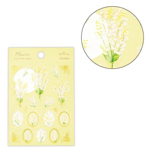 フルリール シールシート シール FLスズラン 大人可愛い グッズ メール便可