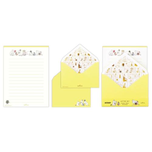 ムーミン 手紙セット レターセット MOHNイエロー Happy in Nature 北欧 キャラクター かわいい グッズ メール便可