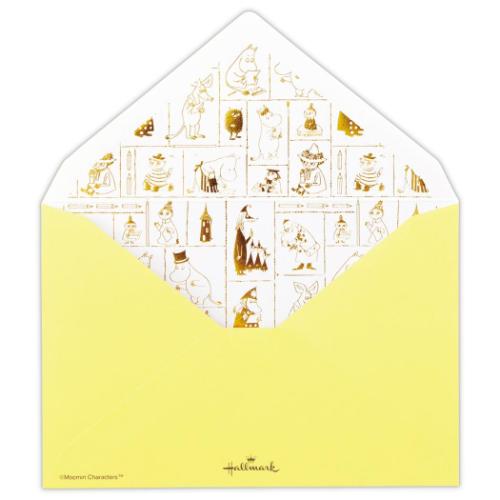 ムーミン 手紙セット レターセット MOHNイエロー Happy in Nature 北欧 キャラクター かわいい グッズ メール便可