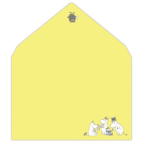 ムーミン 手紙セット レターセット MOHNイエロー Happy in Nature 北欧 キャラクター かわいい グッズ メール便可