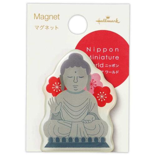ニッポンミニチュアワールド 磁石 マグネット NMW仏と梅 プチギフト グッズ メール便可
