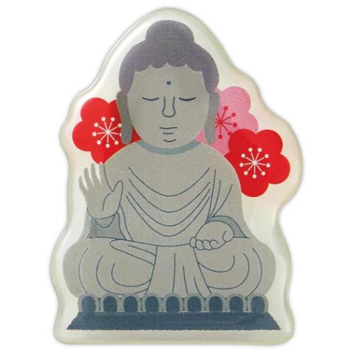 ニッポンミニチュアワールド 磁石 マグネット NMW仏と梅 プチギフト グッズ メール便可