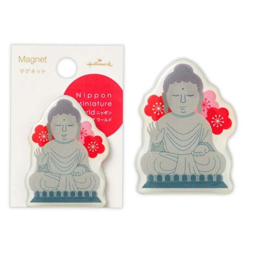 ニッポンミニチュアワールド 磁石 マグネット NMW仏と梅 プチギフト グッズ メール便可