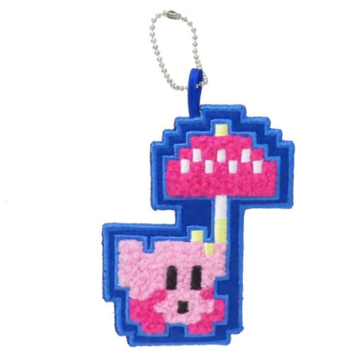 星のカービィx大図まこと キーチェーン 刺繍ワッペンチャーム パラソル キャラクター グッズ メール便可