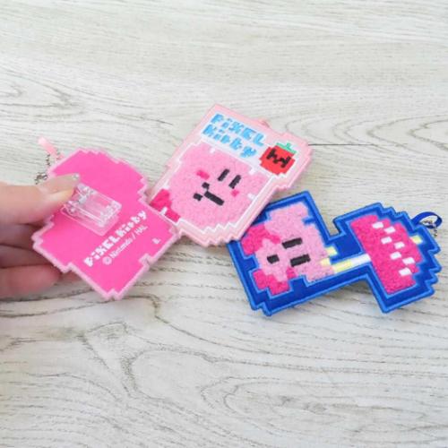 星のカービィx大図まこと キーチェーン 刺繍ワッペンチャーム パラソル キャラクター グッズ メール便可