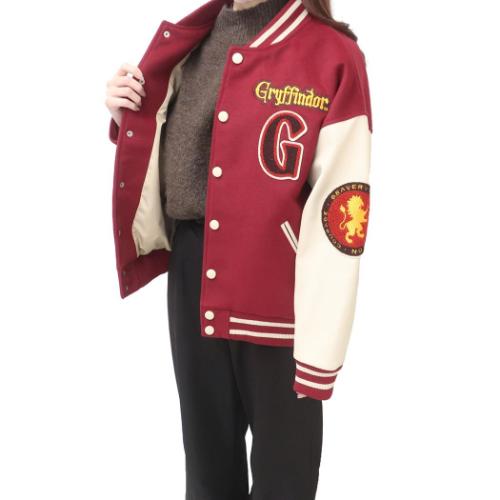 ハリーポッター アウター レディース スタジャン グリフィンドール L ワーナーブラザース 映画キャラクター グッズ