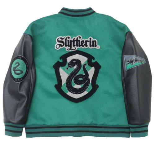 ハリーポッター アウター レディース スタジャン スリザリン ロゴ L ワーナーブラザース 映画キャラクター グッズ