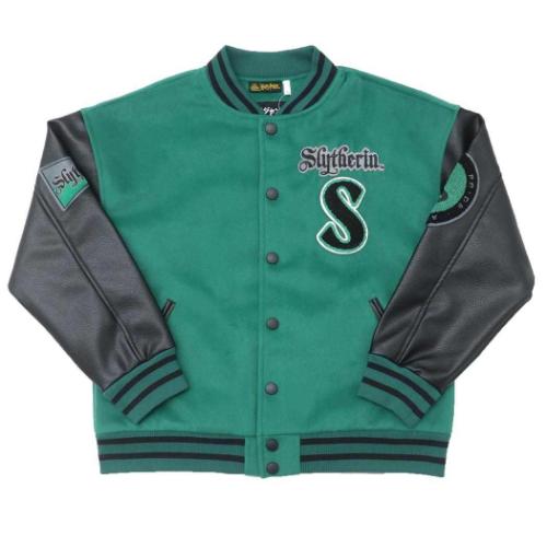 ハリーポッター アウター レディース スタジャン スリザリン ロゴ L ワーナーブラザース 映画キャラクター グッズ