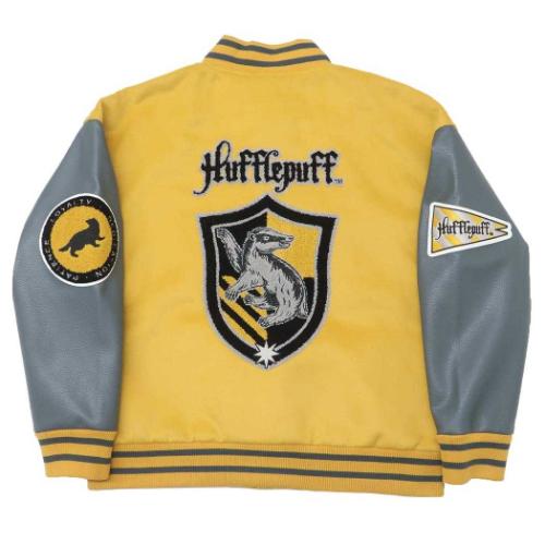 ハリーポッター アウター レディース スタジャン ハッフルパフ ロゴ L ワーナーブラザース 映画キャラクター グッズ