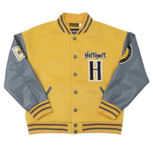 ハリーポッター アウター レディース スタジャン ハッフルパフ ロゴ L ワーナーブラザース 映画キャラクター グッズ