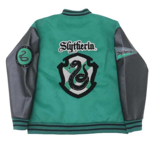 ハリーポッター アウター メンズ スタジャン スリザリン ロゴ 3L ワーナーブラザース 映画キャラクター グッズ