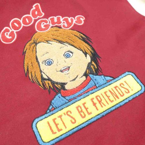 チャッキー アウター メンズ スタジャン グッドガイズレッド 3L 映画キャラクター グッズ