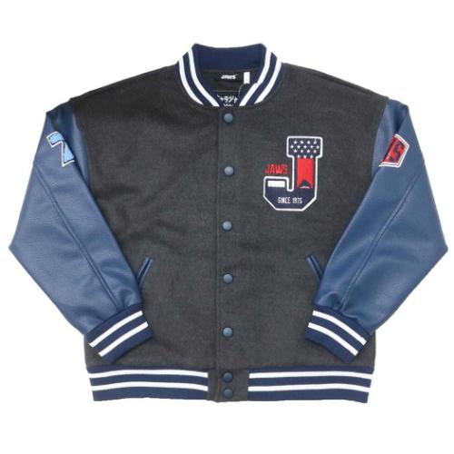 ジョーズ アウター レディース スタジャン ブルーバックシャーク L