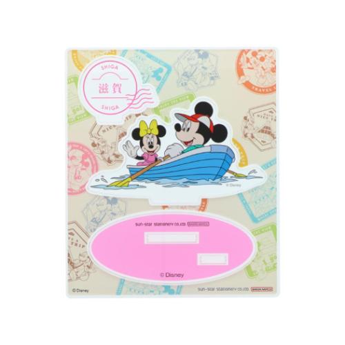 ミッキー＆ミニー アクリルスタンド コレクション雑貨 DREAM TRAVEL 滋賀県 ディズニー キャラクター グッズ メール便可