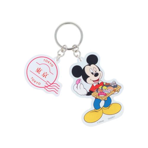 ミッキーマウス キーリング 2連アクリルキーホルダー DREAM TRAVEL 東京都 ディズニー キャラクター グッズ メール便可