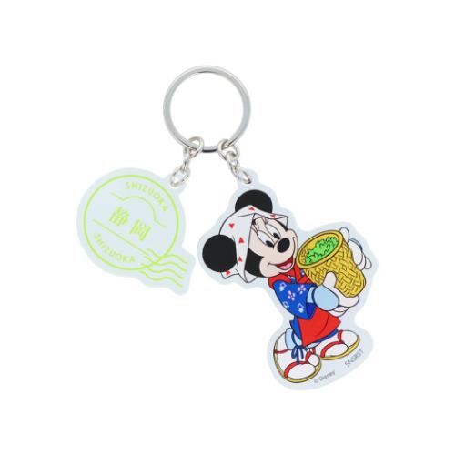 ミニーマウス キーリング 2連アクリルキーホルダー DREAM TRAVEL 静岡県 ディズニー キャラクター グッズ メール便可