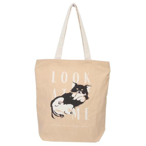 トートバッグ ファスナー付きキャンバストート ごろんココ かわいい グッズ メール便可