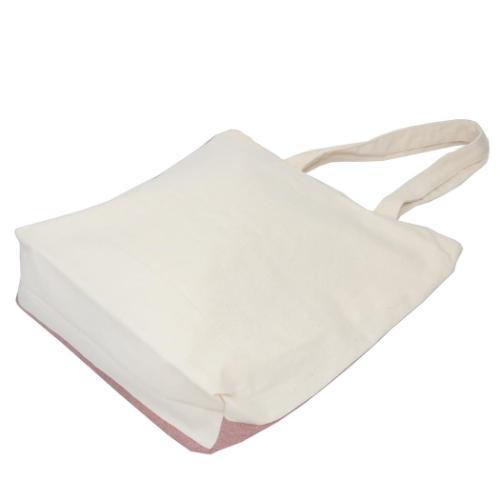 トートバッグ ファスナー付きキャンバストート くろまめ かわいい グッズ メール便可