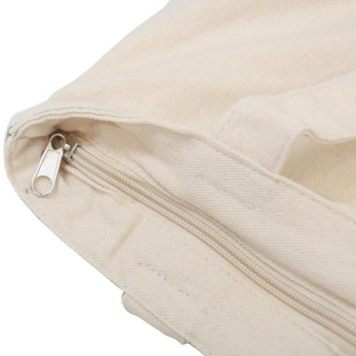 トートバッグ ファスナー付きキャンバストート くろまめ かわいい グッズ メール便可