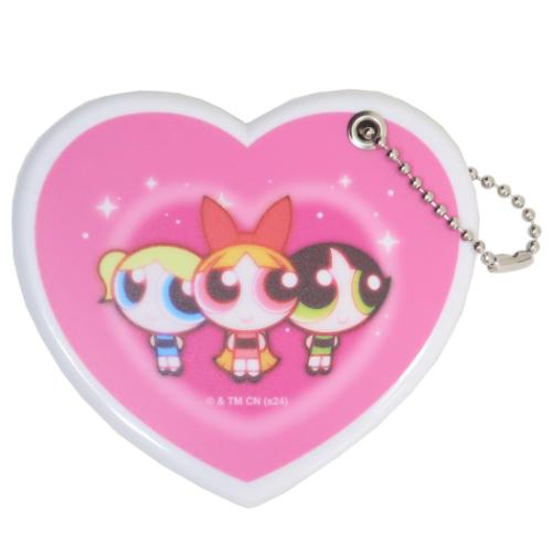 パワーパフガールズ 手鏡 ハート型ミラー 集合柄 キャラクター グッズ メール便可