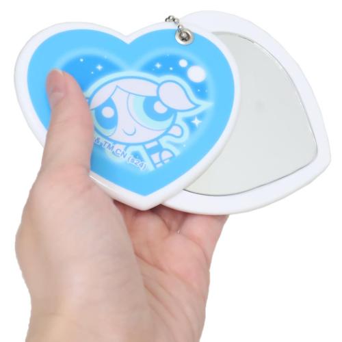 パワーパフガールズ 手鏡 ハート型ミラー バブルス キャラクター グッズ メール便可
