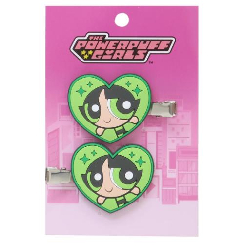 パワーパフガールズ ヘアアクセ ラバー前髪クリップ 2個セット バターカップ キャラクター グッズ メール便可
