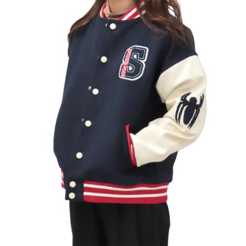 スパイダーマン アウター レディース スタジャン グレートパワー L