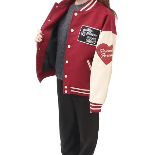 スーサイドスクワッド アウター レディース スタジャン L ハーレイクイン モンスターガール DCコミック キャラクター グッズ