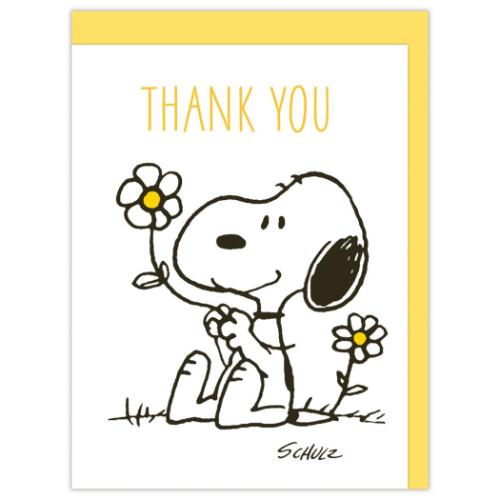 スヌーピー グリーティングカード ありがとう 立体カード SNUVサンキューフラワー ピーナッツ メール便可