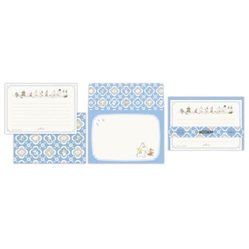 ムーミン レターセット 手紙セット MOMLSブルー My little something 北欧 キャラクター グッズ メール便可