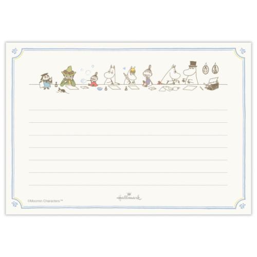 ムーミン レターセット 手紙セット MOMLSブルー My little something 北欧 キャラクター グッズ メール便可