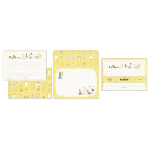 ムーミン レターセット 手紙セット MOMLSイエロー My little something 北欧 キャラクター グッズ メール便可