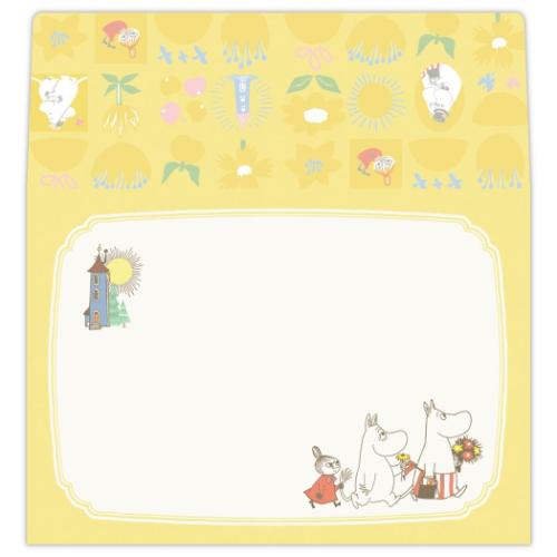 ムーミン レターセット 手紙セット MOMLSイエロー My little something 北欧 キャラクター グッズ メール便可