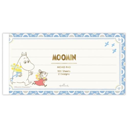 ムーミン メモ帳 メモパッド MOMLS ブルー My little something 北欧 キャラクター グッズ メール便可