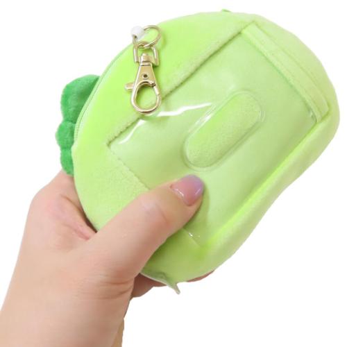 ガチャピン＆ムック 定期入れ＆小銭入れ リール付きぬいぐるみパスケース ガチャピン キャラクター グッズ