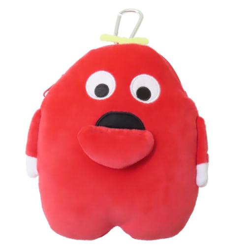 ガチャピン＆ムック ミニポーチ カラビナ付きぬいぐるみポーチ ムック キャラクター グッズ