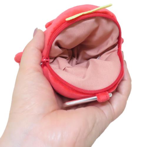 ガチャピン＆ムック ミニポーチ カラビナ付きぬいぐるみポーチ ムック キャラクター グッズ