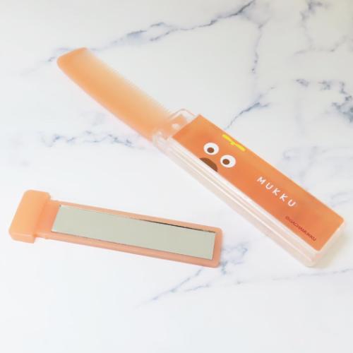 ガチャピン＆ムック 手鏡＆くし スライドミラー＆コーム ムック キャラクター グッズ メール便可