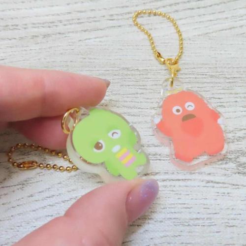 ガチャピン&ムック キーチェーン おそろいキーホルダー A キャラクター グッズ メール便可