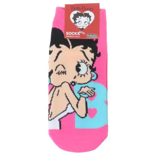 ベティブープ 女性用靴下 レディースソックス 投げキッス BETTY BOOP キャラクター グッズ メール便可