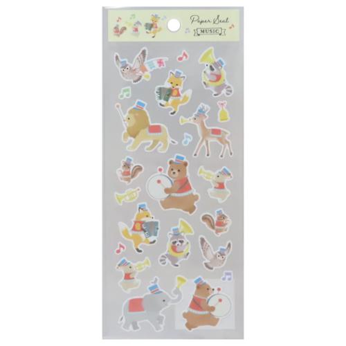 シールシート ペーパーシール ミュージック かわいい グッズ メール便可