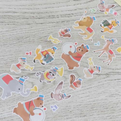 シールシート ペーパーシール ミュージック かわいい グッズ メール便可