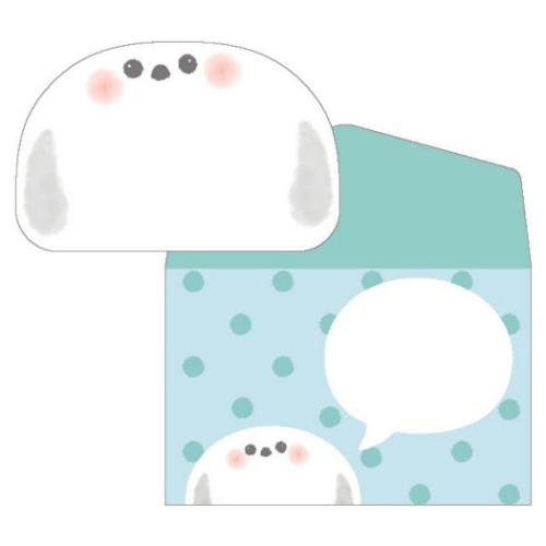 グリーティングカード どうぶつメッセージカード＆封筒 シマエナガ お祝い グッズ メール便可