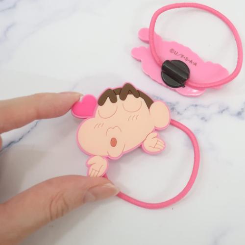 クレヨンしんちゃん ヘアアクセ ヘアゴム2P ピンク アニメキャラクター グッズ メール便可