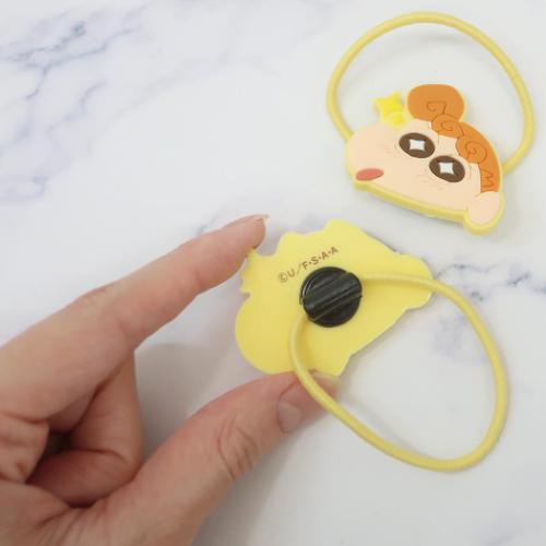 クレヨンしんちゃん ヘアアクセ ヘアゴム2P イエロー アニメキャラクター グッズ メール便可