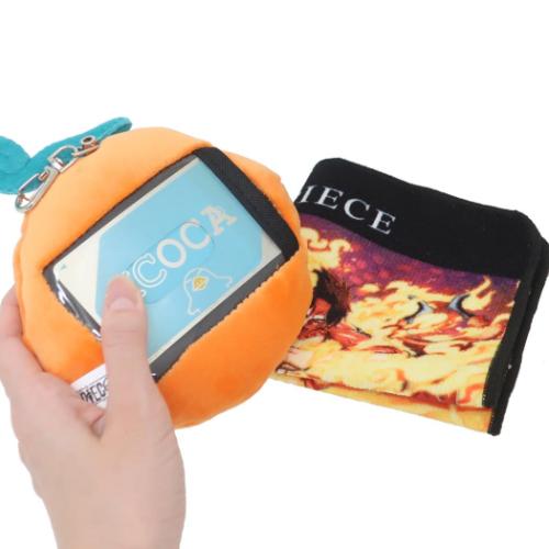 ワンピース パスケース＆タオルセット 悪魔の実エンボスパスケースセット メラメラの実 少年ジャンプ アニメキャラクター グッズ