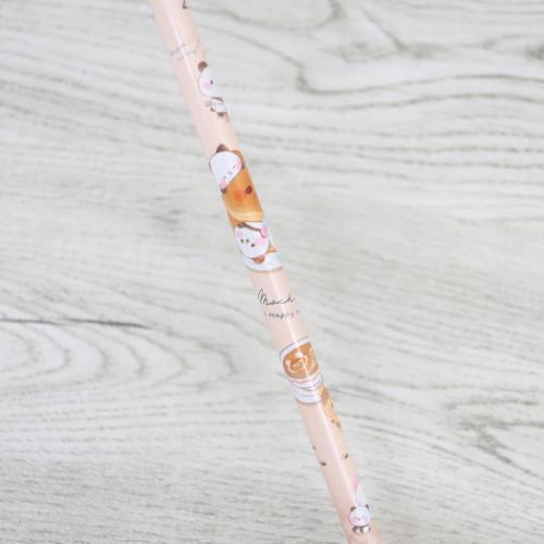 もちもちぱんだ 鉛筆 ストーン鉛筆2B イエロー かわいい グッズ メール便可