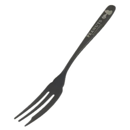 スヌーピー フォーク ブラックケーキフォーク シルエット ピーナッツ キャラクター グッズ メール便可