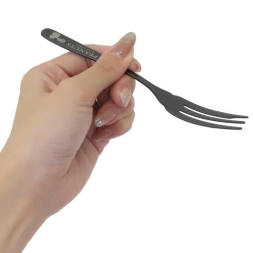 スヌーピー フォーク ブラックケーキフォーク シルエット ピーナッツ キャラクター グッズ メール便可