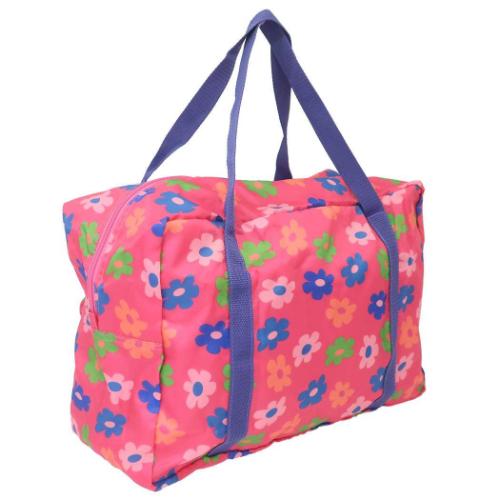 リトルマーメイド ボストンバッグ 折りたたみボストンバッグ PK フラワー ディズニープリンセス キャラクター グッズ